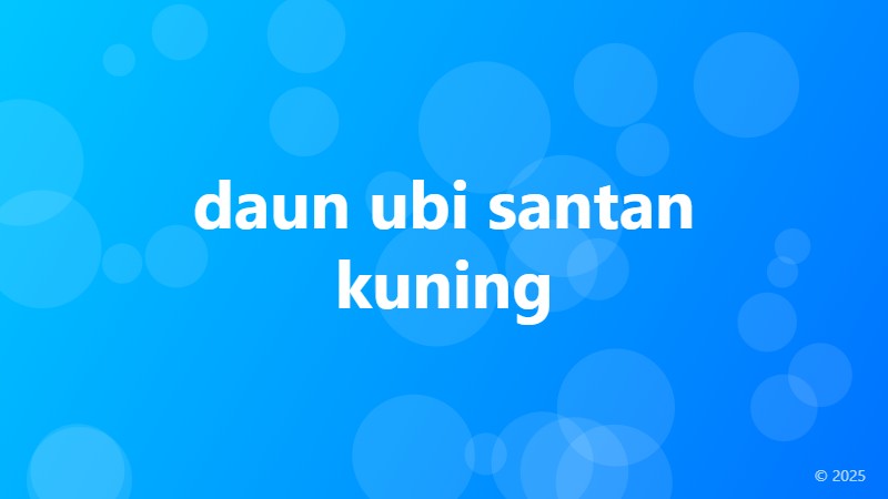 daun ubi santan kuning